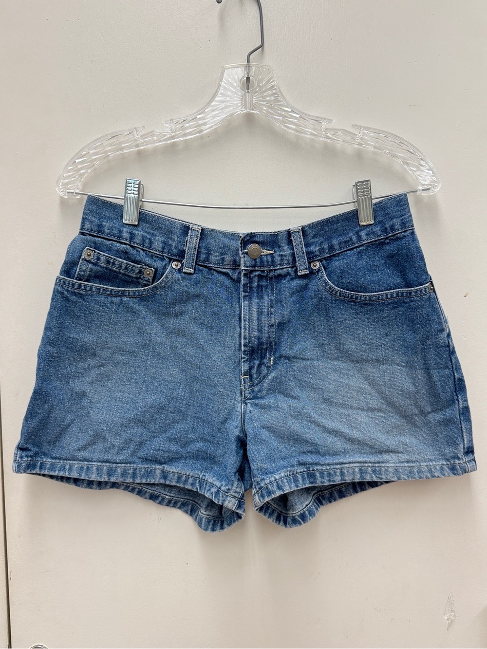 VINTAGE 100% Cotton Old Navy Blue Denim Shorts 8 90’s Y2K Normcore Retro